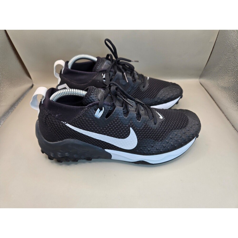 Nike Wildhorse 7 Trail Shoes Womens 9 Black Pure Platinum Running Hiking Sneaker